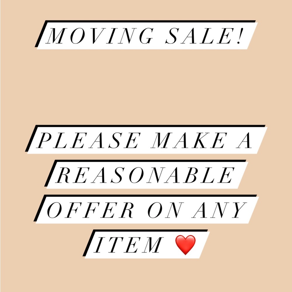 Offers encouraged!